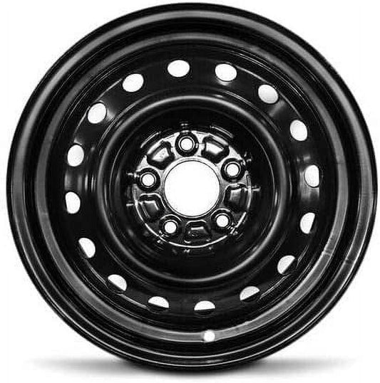 Wheel For 2006-2012 Chevrolet Impala 16 inch 5 Lug Black Steel Rim Fits R16 Tire