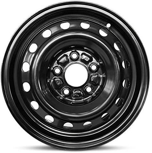 Wheel For 2007-2012 Hyundai Elantra 15 inch 5 Lug Black Steel Rim Fits R15 Tire