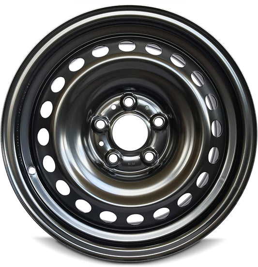 Wheel For 2008-2015 Nissan Rogue 16 inch 5 Lug Black Steel Rim Fits R16 Tire