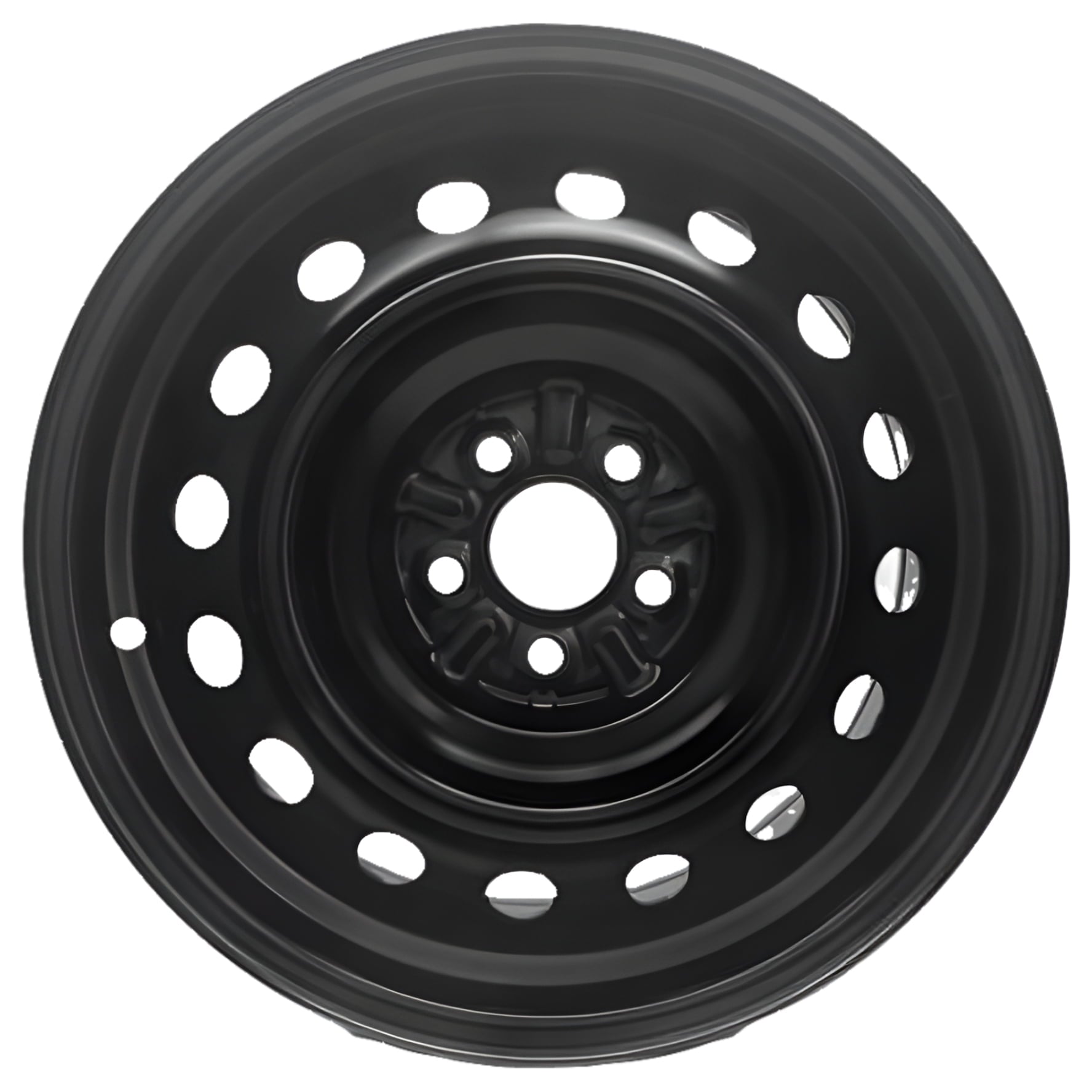 Wheel For 2009-2019 Toyota Corolla 16 inch 5 Lug Black Steel Rim Fits R16 Tire