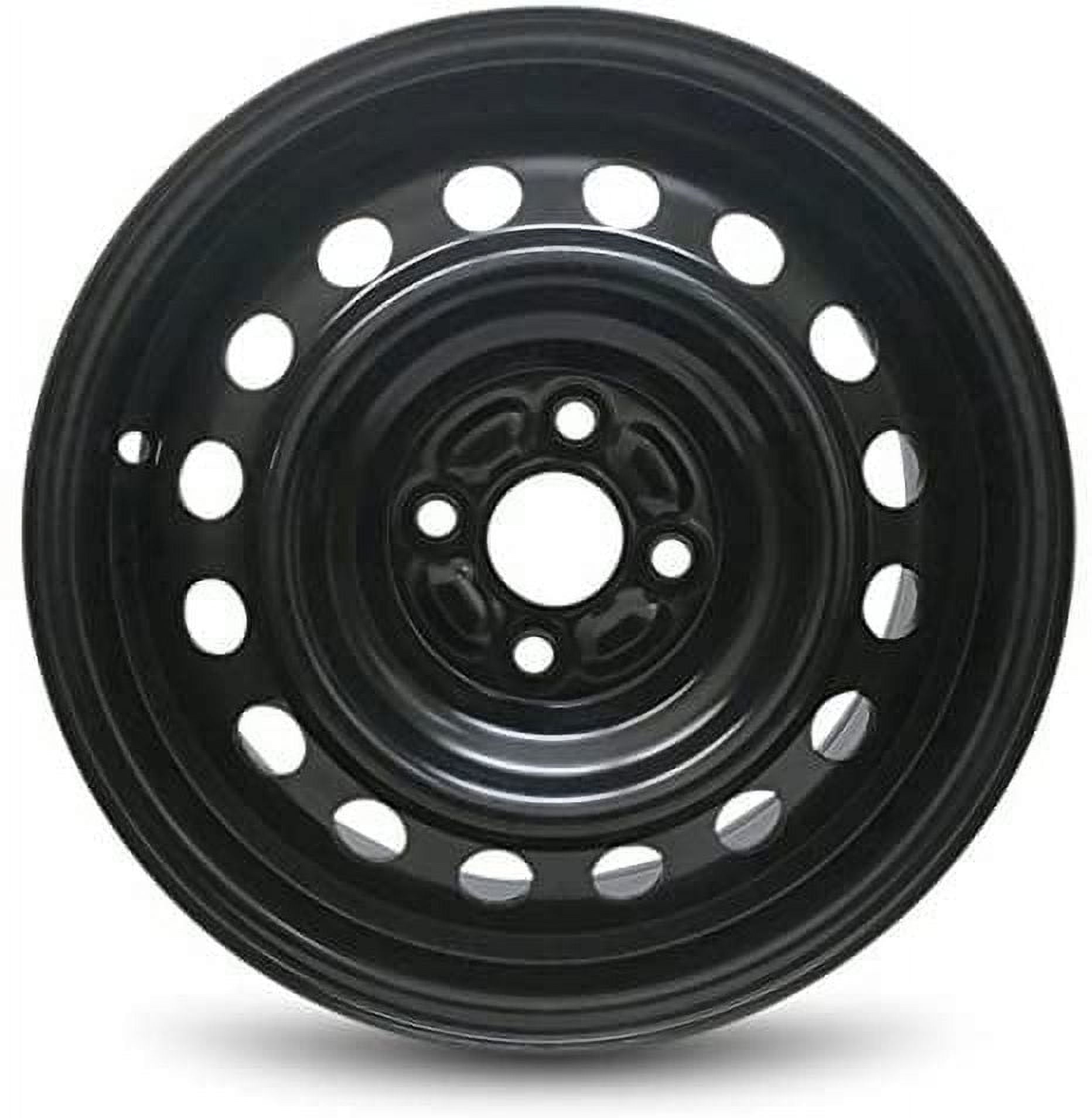 Wheel For 2018-2022 Hyundai Accent Kia Rio 15 inch 4 Lug Black Steel Rim Fits R15 Tire