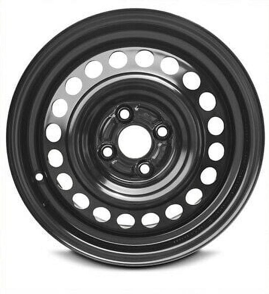 Wheel Rim for 2010-2014 Honda Fit 15 in Black Steel Rim Direct Fit