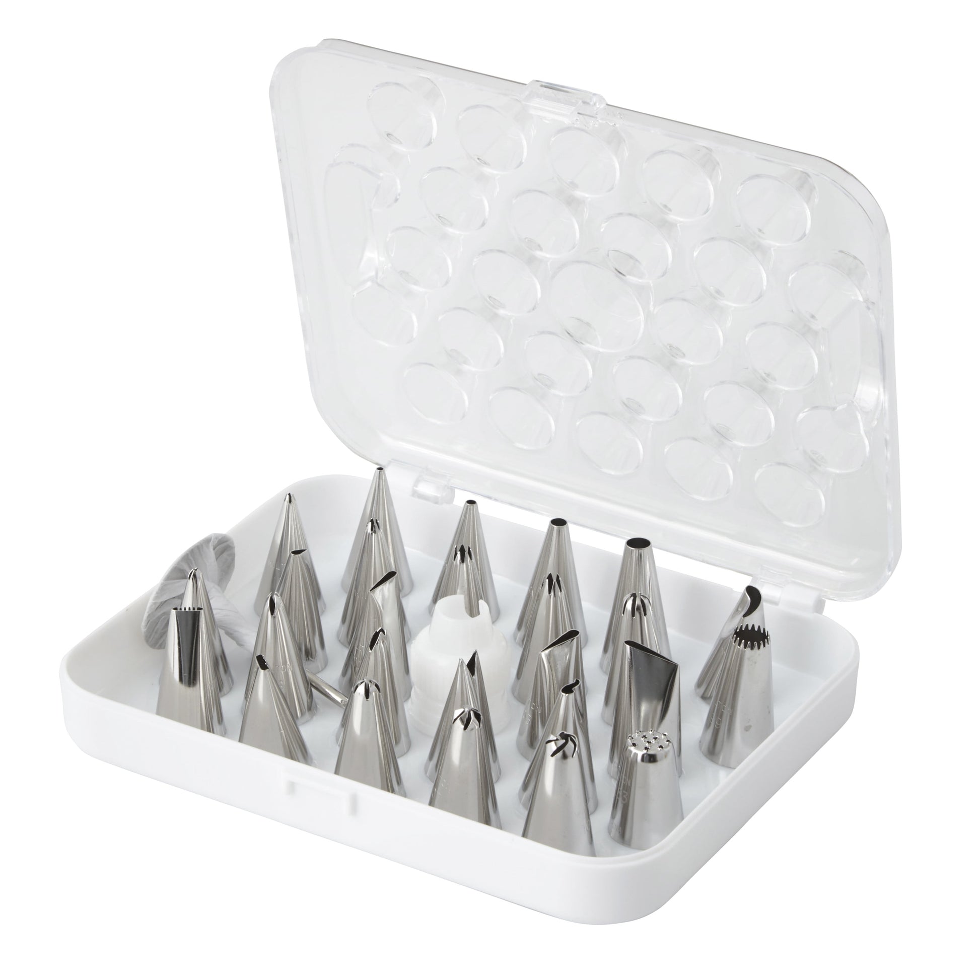 Wilton Juego de Boquillas de DecoraciÃ³n Deluxe, 29 Piezas, Acero Inoxidable y PlÃ¡stico