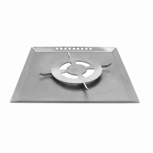 Winco ST11702015 Strata Square Single Warmer Top, 15.5 x 15.5 x 0.625 in., with Single Grate, Fits ST11602115 - G.E.T. Strata Buffet System St11702015 - Stainless Steel