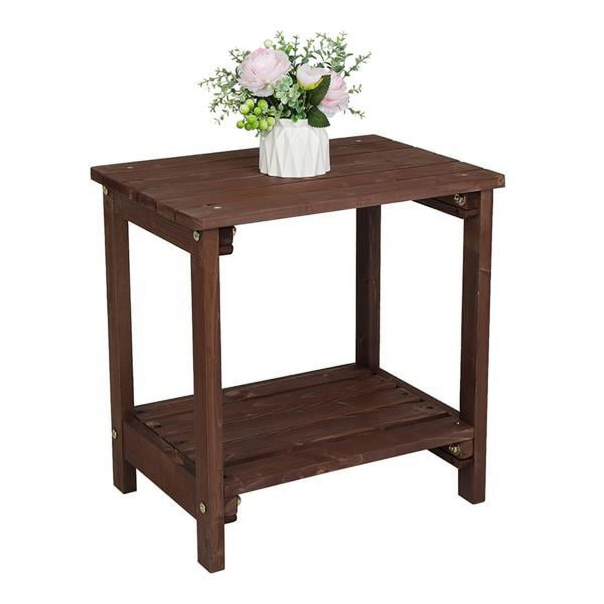 Wood Side Table Light Brown