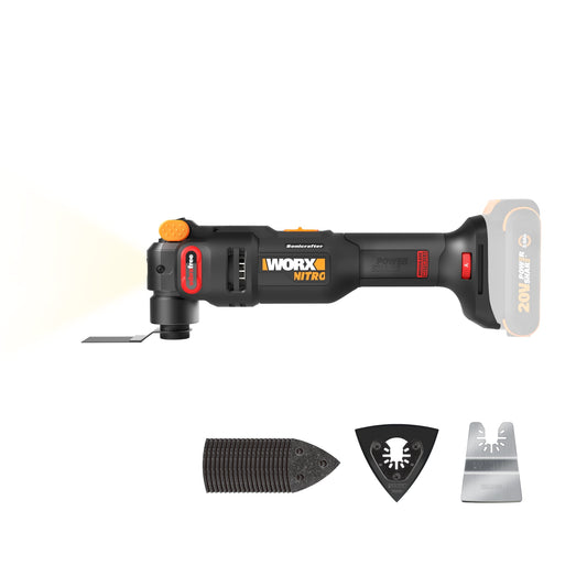 Worx Nitro WX698L.9 20V Cordless Oscillating Tool with VibraFree Technology (Tool Only)