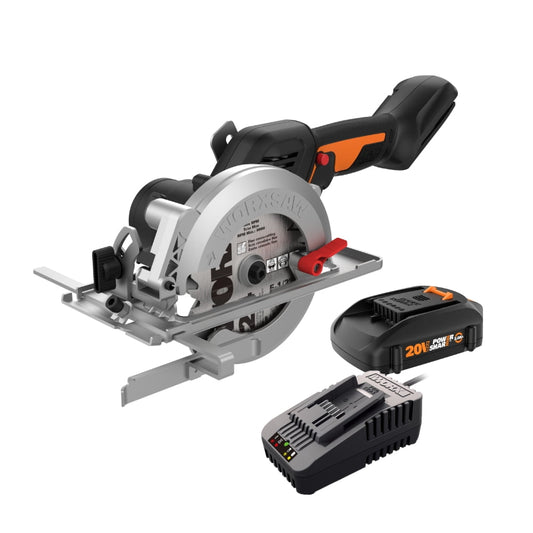 Worx WX531L 20V Power Share WORXSAW 4.5" Cordless Compact Circular Saw