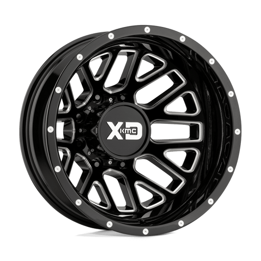 XD Cast Aluminum Rim XD843 17X6.5 8X210 G-BLK MILL -140MM, XD843765893140N