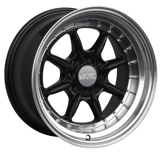 XXR 002.5 Aluminum 15" Wheel Rim 15x8 inch 4 Lug Black/ML