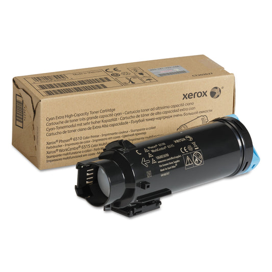 Xerox 106R03690 Extra High-Yield Toner, 4300 Page-Yield, Cyan