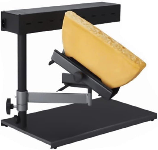 Raclette Cheese Melter Commercial Electric Cheese Machine 750W Nacho Cheese Dispenser Half Cheese Wheel Maker Angle Adjustable Rapid Heating