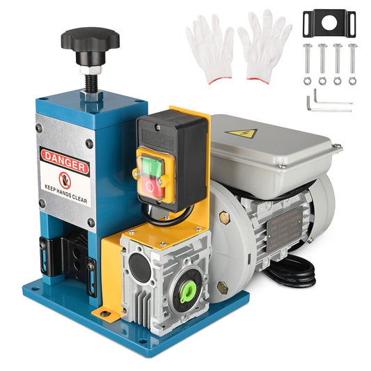 Yescom Automatic Wire Stripper Machine 0.06-1" for 1.5-25mm Cable Electric Powered Stripping Tool Scrap Copper Recycling