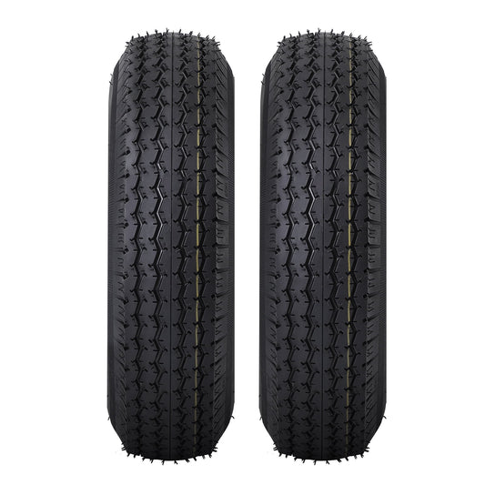 Yesurprise 5.30-12 5.30x12 530-12 5.30-12 Trailer Tires with 12'' Rims, 5 Lug on 4.5'', Load Range C, 6PR