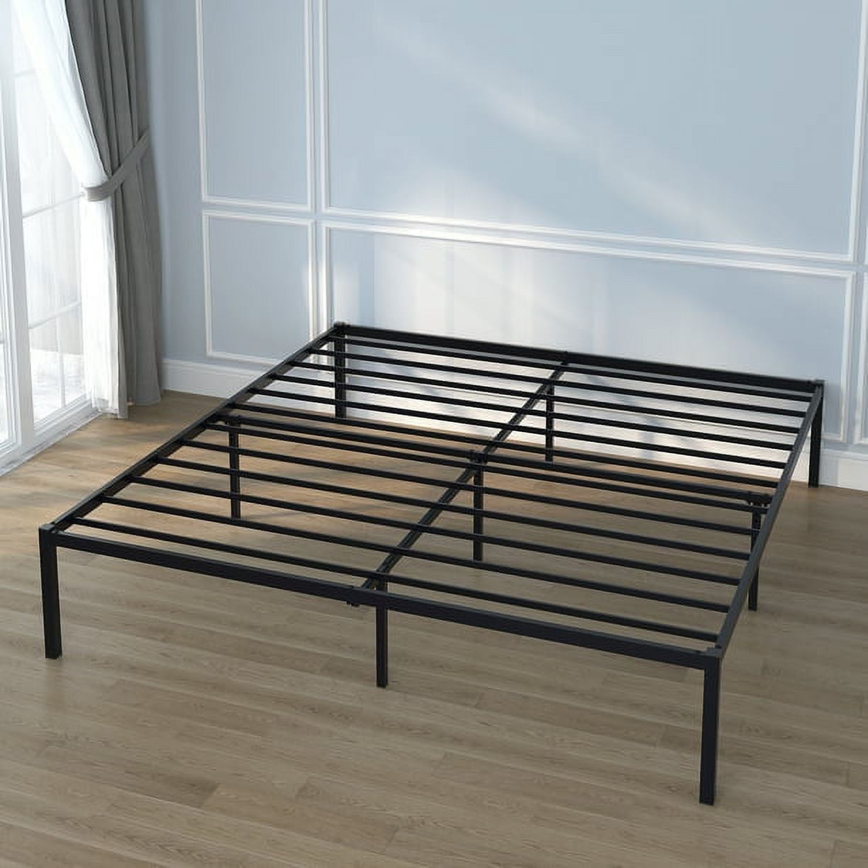 Yoneston 18" High Storage Queen Size Metal Platform Bed Frame No Box Spring