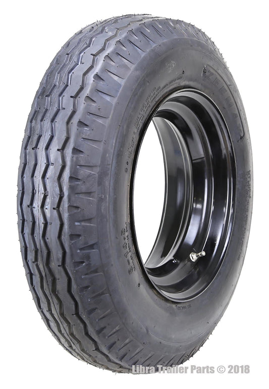 ZEEMAX Highway Trailer Tire Wheel Assembly 7-14.5 7x14.5 12-Ply LR F w/6x14.5 Rim, Set 1