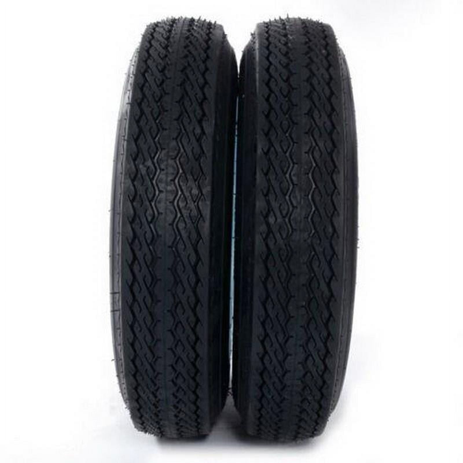 Zimtown 2 pcs 785lbs Trailer Tires On Rims 4.80-12 480-12 4.80 X 12 5 Lug Wheel White Spoke