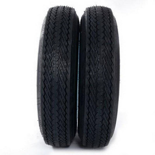 Zimtown 2 pcs 785lbs Trailer Tires On Rims 4.80-12 480-12 4.80 X 12 5 Lug Wheel White Spoke