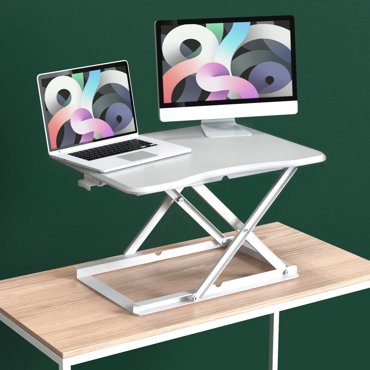 Zinus Molly 28" Standing Desk with Adjustable Height, White