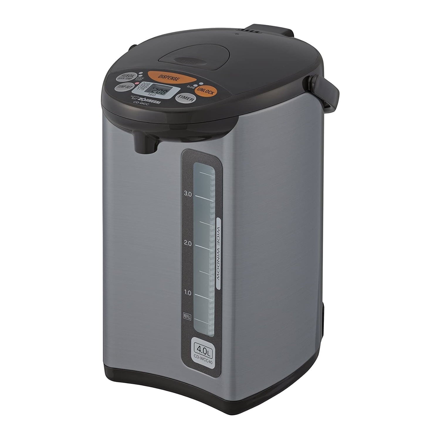 Zojirushi Micom Water Boiler and Warmer (135 oz. / 4L, Silver)