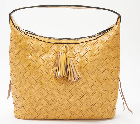 Patricia Nash Leather Stitched Maissana Hobo