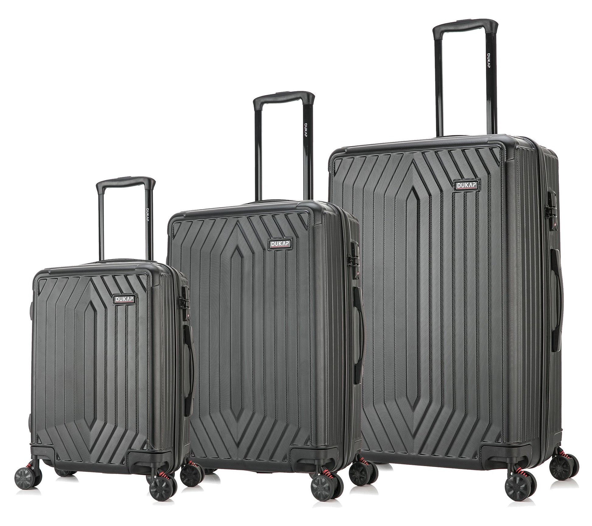 Dukap Hardside Spinner 3-Piece Luggage Set-Stratos