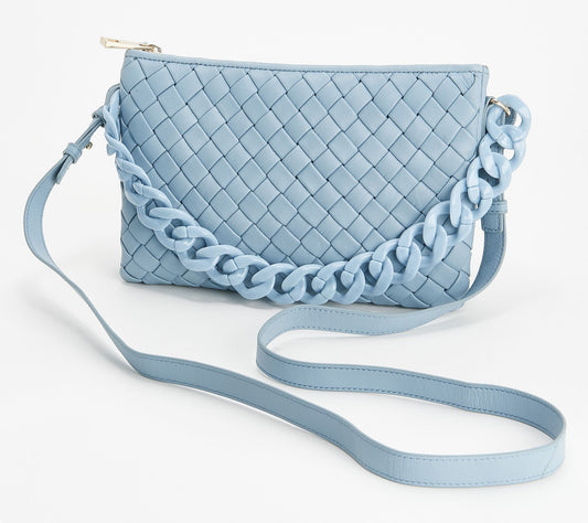 Vince Camuto Leather Crossbody with Chain - Adyna