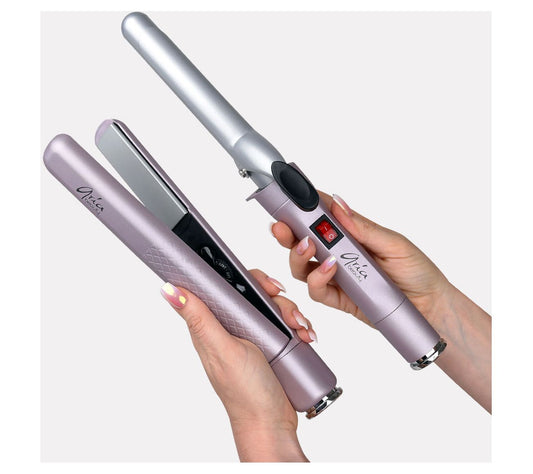 Aria Beauty Pop 'N Lock Straightener & CurlingIron