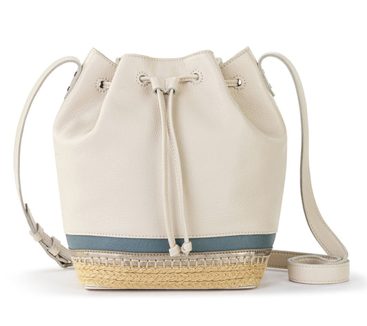 The Sak Ivy Leather Drawstring Bucket