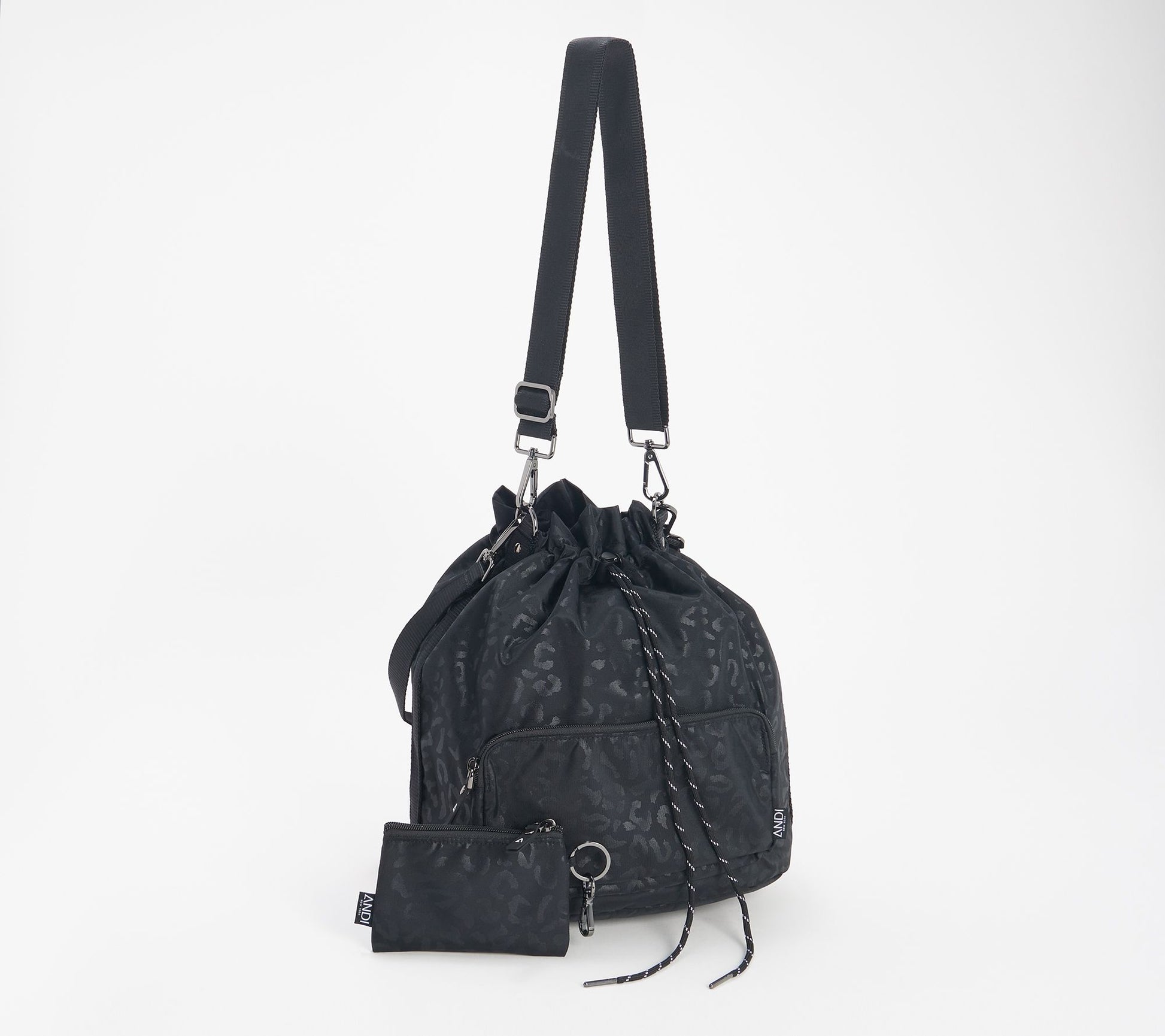 ANDI Bucket Crossbody Bag + Mini Wallet with Key Leash