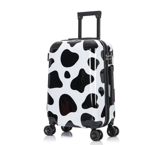 InUSA PRINTS 20" Carry On Lightweight Hardside Spinner-Cow