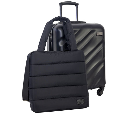 Geoffrey Beene Puffer Hardside 2 Pc Luggage Set