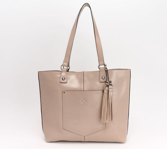 Patricia Nash Marza Leather Tote w/ Tassel