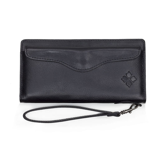 Patricia Nash Valentia Leather Wallet withWrist Strap