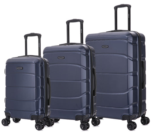 DUKAP Sense Lightweight Hardside Spinner 3-Piece Luggage Set