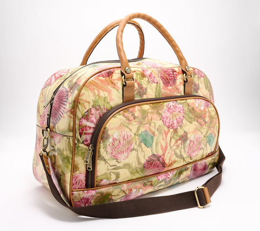Patricia Nash Leather Gonnesa Weekender with Crossbody Strap