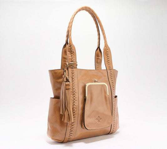 Patricia Nash Leather Molise Frame Tote