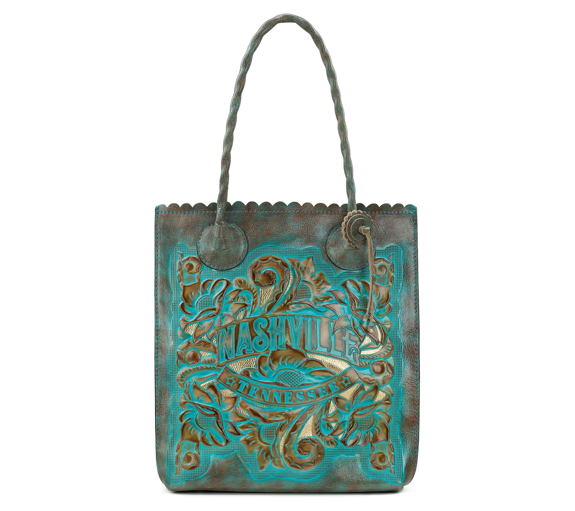 Patricia Nash Cavo Tooled Leather Nashville Tot e