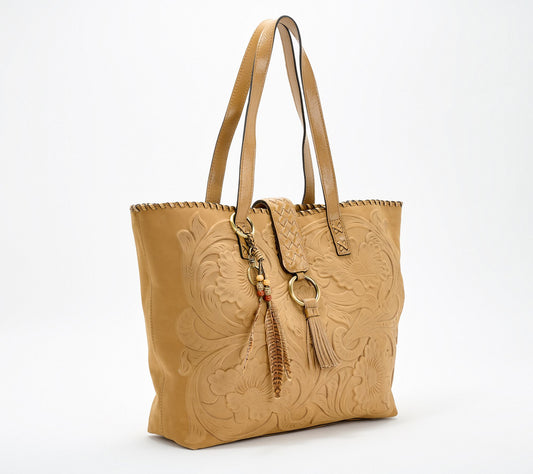 Patricia Nash Embossed Nubuck Wyatt Tote
