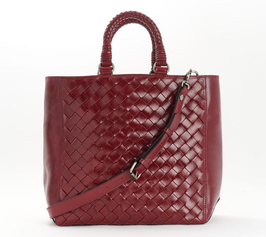 Patricia Nash Tremiti Discovery Woven Leather Tote