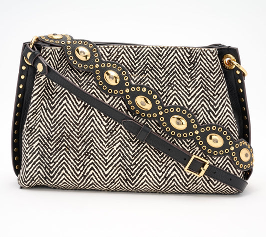 Aimee Kestenberg Roma Leather Double Entry Shoulder Bag