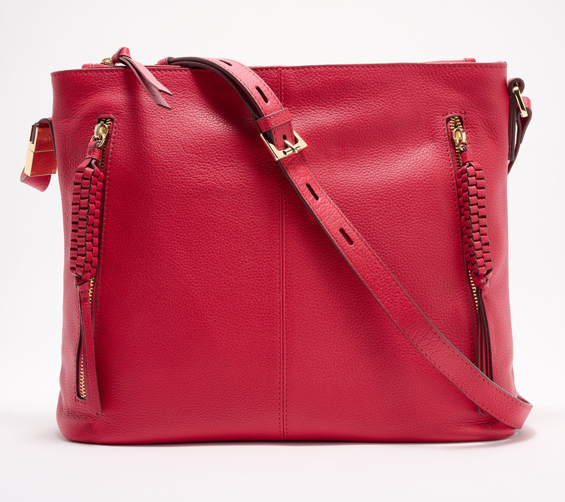 LODIS Texas Leather Aviva Crossbody Hobo Bag