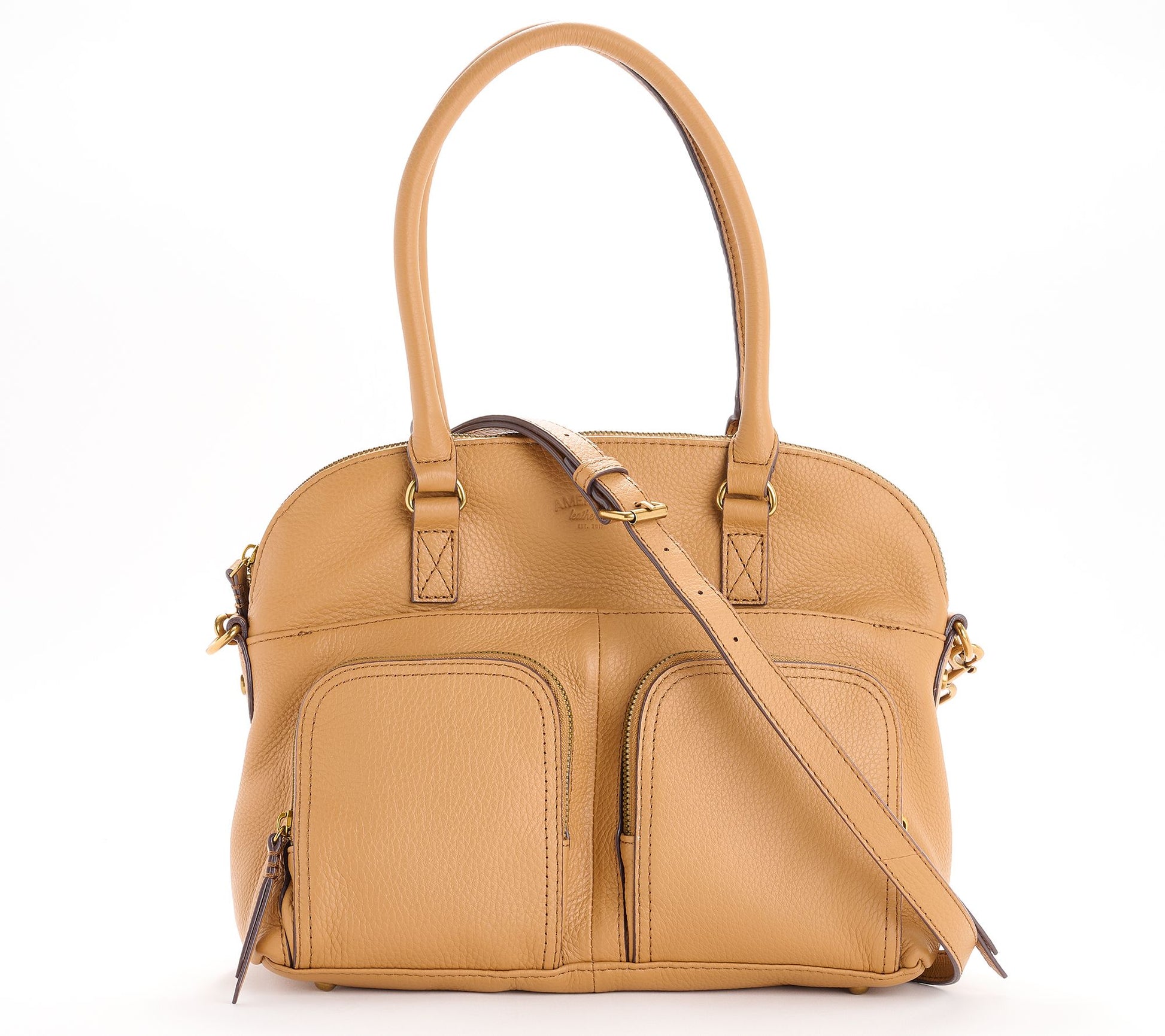 American Leather Co Oak Leather Classic Dome Satchel