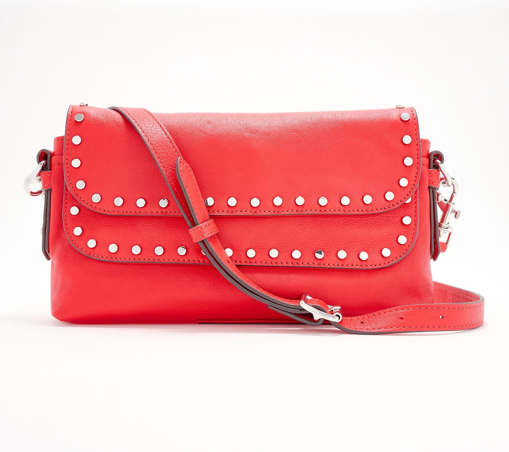 Aimee Kestenberg Leather Bowery Flap Crossbody with Studs