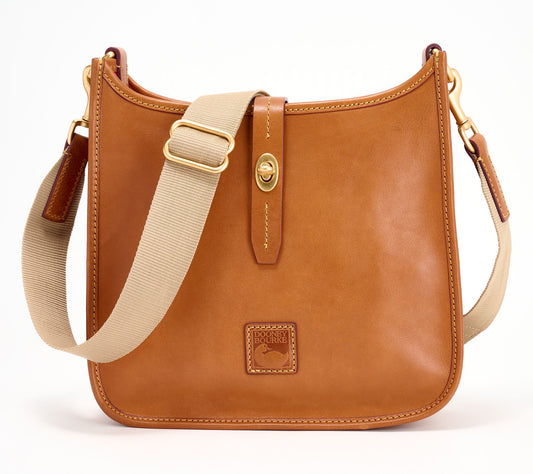Dooney & Bourke Florentine Leather Turnlock Messenger Bag