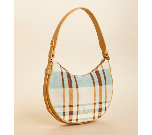 Spartina 449 Zip Hobo Shoulder Bag with LeatherTrim