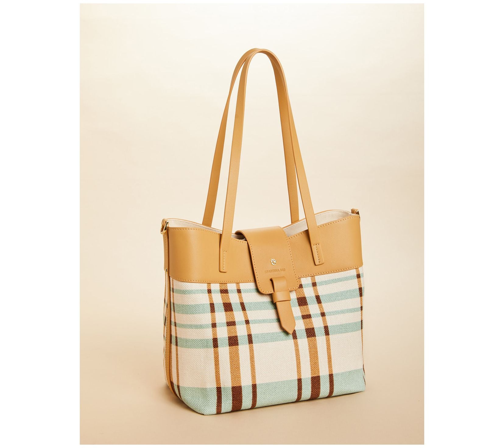 Spartina 449 Olivia Tote Bag with Leather Trim