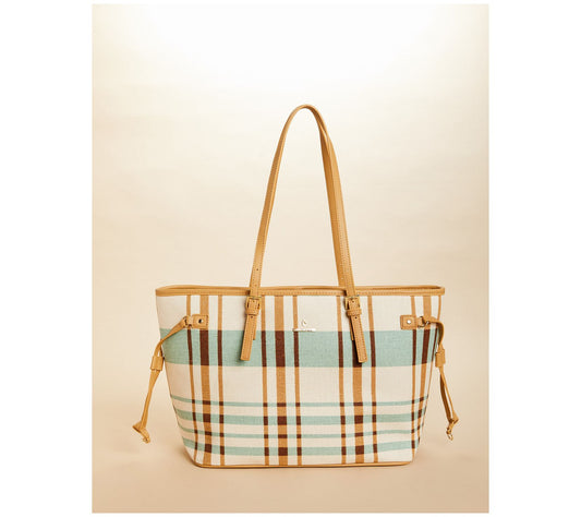 Spartina 449 Jetsetter Tote Bag with Leather Handles & Trim