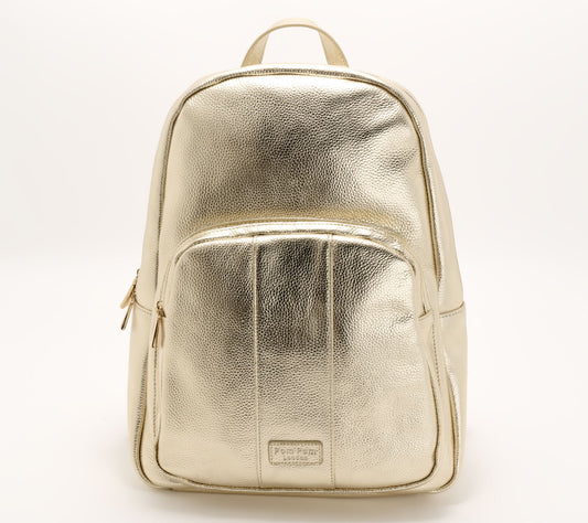Pom Pom London Leather Richmond Backpack