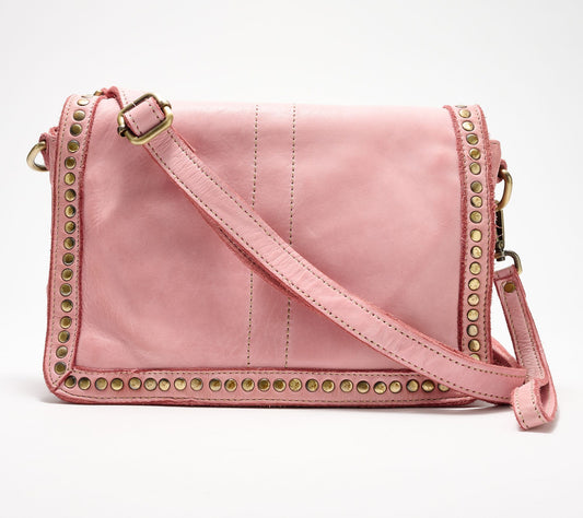 Bolsa Nova Leather Marisa Flap Crossbody Bag