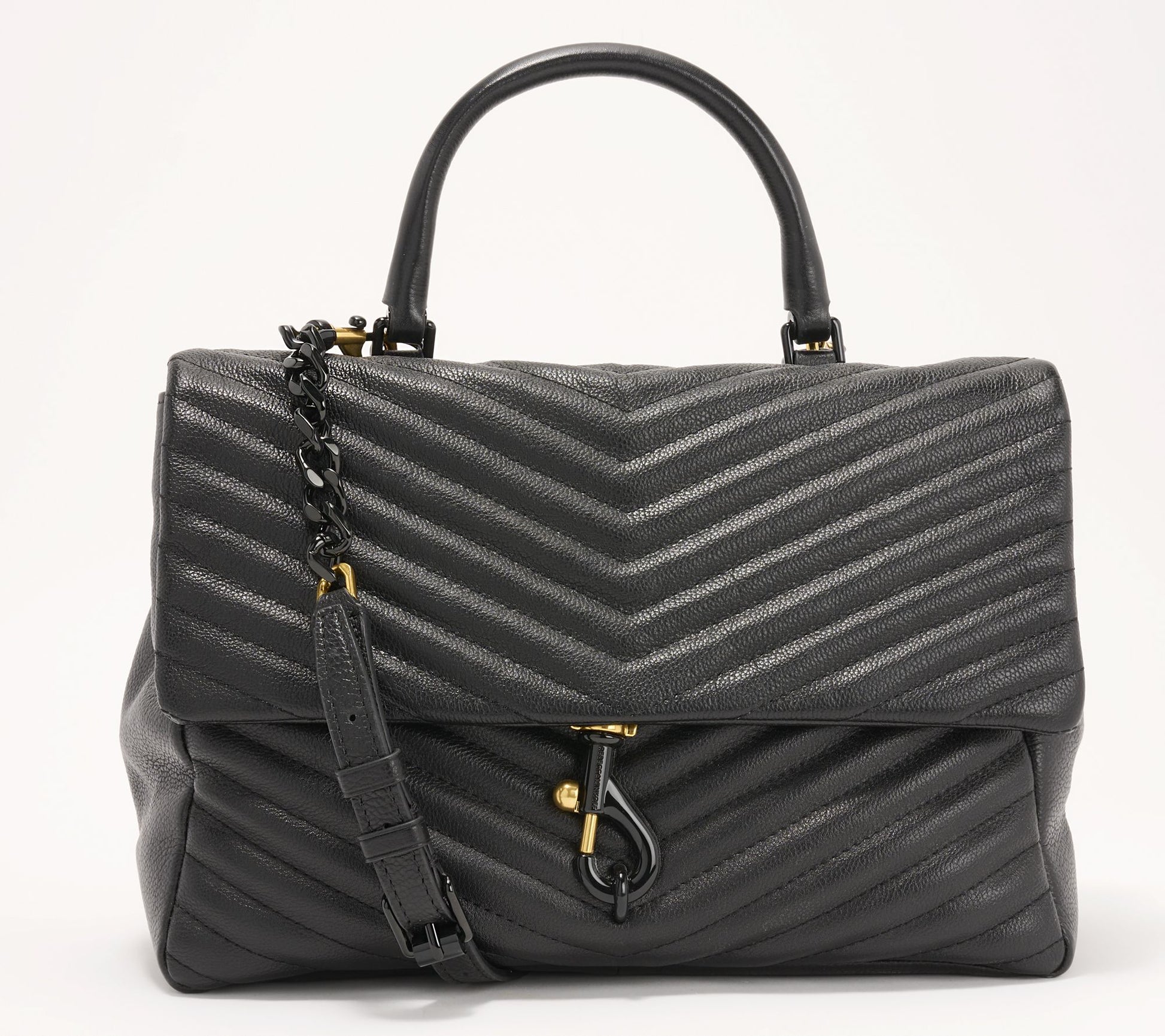 "As Is" Rebecca Minkoff Edie Large Leather Top Handle Shoulder Bag